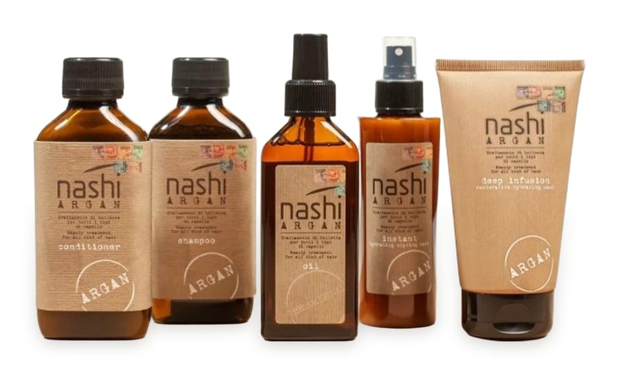 Nashi Argan — balsam, șampon, ulei, Instant și Deep Infusion